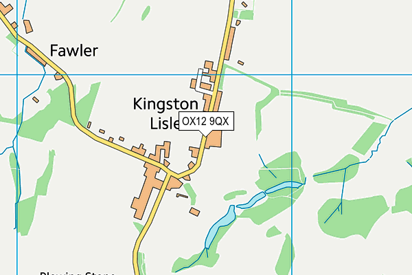 OX12 9QX map - OS VectorMap District (Ordnance Survey) OX12 9QX map - OS VectorMap District (Ordnance Survey)