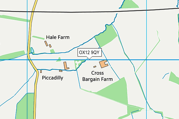 OX12 9QY map - OS VectorMap District (Ordnance Survey) OX12 9QY map - OS VectorMap District (Ordnance Survey)