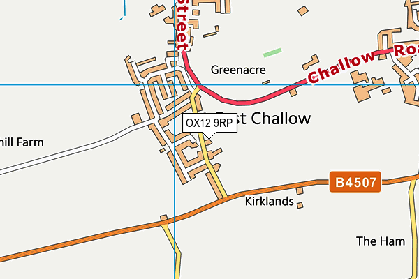OX12 9RP map - OS VectorMap District (Ordnance Survey) OX12 9RP map - OS VectorMap District (Ordnance Survey)