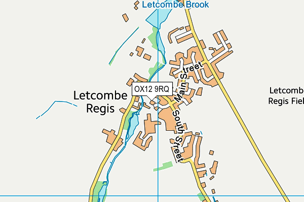 OX12 9RQ map - OS VectorMap District (Ordnance Survey) OX12 9RQ map - OS VectorMap District (Ordnance Survey)