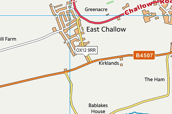 OX12 9RR map - OS VectorMap District (Ordnance Survey) OX12 9RR map - OS VectorMap District (Ordnance Survey)