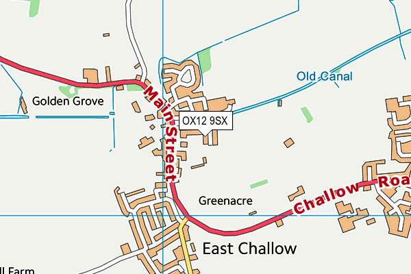 OX12 9SX map - OS VectorMap District (Ordnance Survey) OX12 9SX map - OS VectorMap District (Ordnance Survey)
