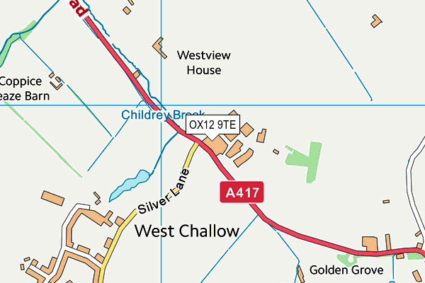 OX12 9TE map - OS VectorMap District (Ordnance Survey) OX12 9TE map - OS VectorMap District (Ordnance Survey)
