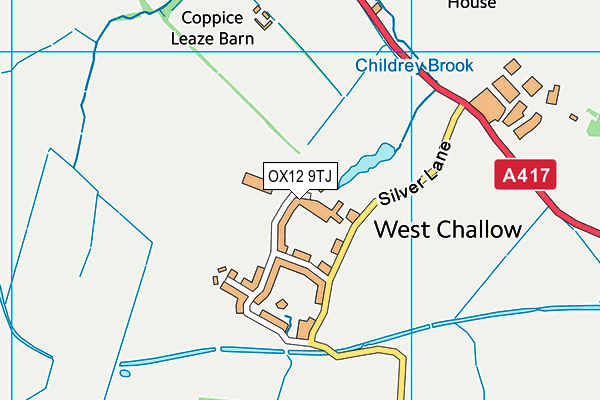 OX12 9TJ map - OS VectorMap District (Ordnance Survey) OX12 9TJ map - OS VectorMap District (Ordnance Survey)