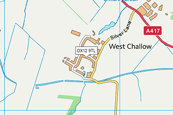 OX12 9TL map - OS VectorMap District (Ordnance Survey) OX12 9TL map - OS VectorMap District (Ordnance Survey)