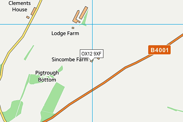 OX12 9XF map - OS VectorMap District (Ordnance Survey) OX12 9XF map - OS VectorMap District (Ordnance Survey)