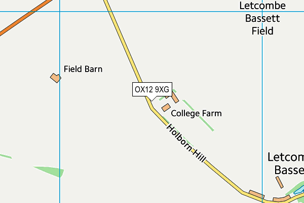 OX12 9XG map - OS VectorMap District (Ordnance Survey) OX12 9XG map - OS VectorMap District (Ordnance Survey)