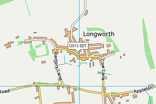 OX13 5DT map - OS VectorMap District (Ordnance Survey) OX13 5DT map - OS VectorMap District (Ordnance Survey)