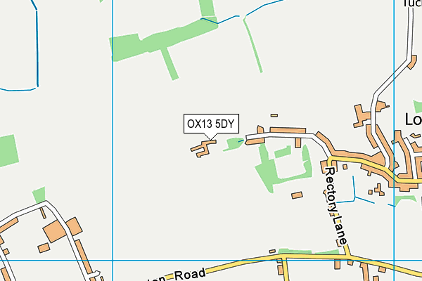 OX13 5DY map - OS VectorMap District (Ordnance Survey) OX13 5DY map - OS VectorMap District (Ordnance Survey)