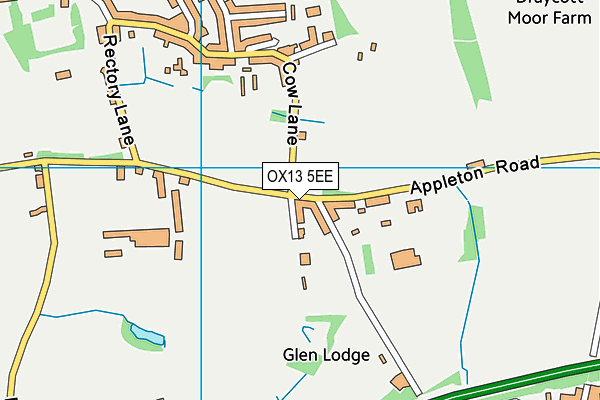 OX13 5EE map - OS VectorMap District (Ordnance Survey) OX13 5EE map - OS VectorMap District (Ordnance Survey)