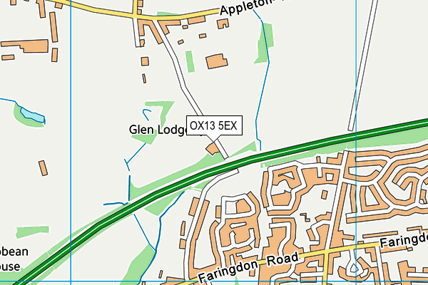 OX13 5EX map - OS VectorMap District (Ordnance Survey) OX13 5EX map - OS VectorMap District (Ordnance Survey)