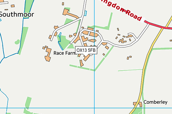 OX13 5FB map - OS VectorMap District (Ordnance Survey) OX13 5FB map - OS VectorMap District (Ordnance Survey)
