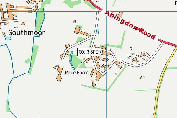 OX13 5FE map - OS VectorMap District (Ordnance Survey) OX13 5FE map - OS VectorMap District (Ordnance Survey)
