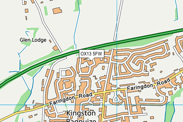 OX13 5FW map - OS VectorMap District (Ordnance Survey) OX13 5FW map - OS VectorMap District (Ordnance Survey)