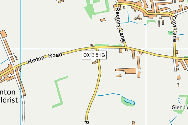 OX13 5HG map - OS VectorMap District (Ordnance Survey) OX13 5HG map - OS VectorMap District (Ordnance Survey)