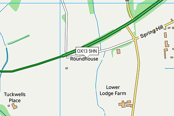 OX13 5HN map - OS VectorMap District (Ordnance Survey) OX13 5HN map - OS VectorMap District (Ordnance Survey)