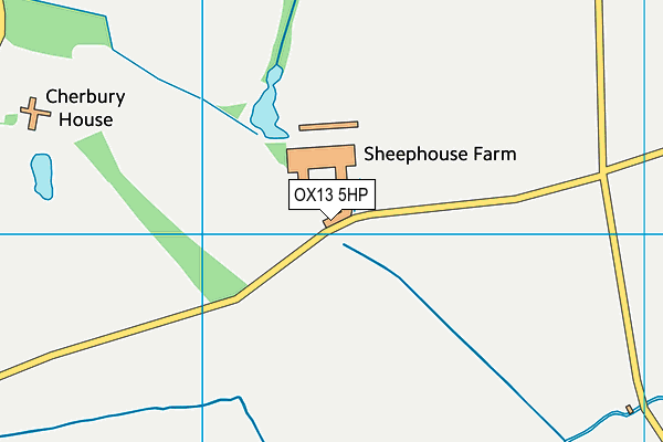 OX13 5HP map - OS VectorMap District (Ordnance Survey) OX13 5HP map - OS VectorMap District (Ordnance Survey)