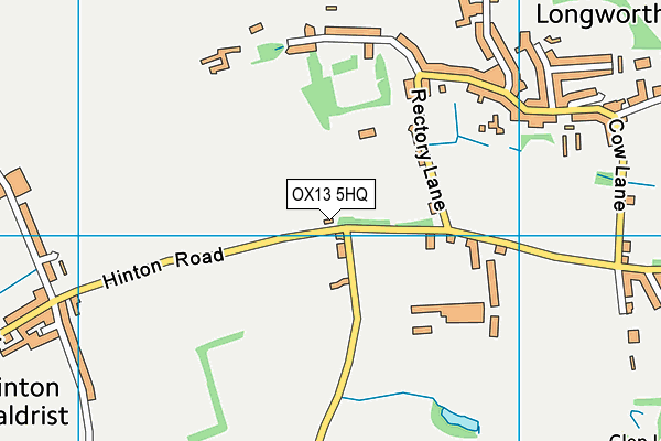 OX13 5HQ map - OS VectorMap District (Ordnance Survey) OX13 5HQ map - OS VectorMap District (Ordnance Survey)