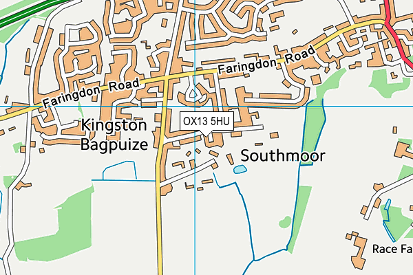 OX13 5HU map - OS VectorMap District (Ordnance Survey) OX13 5HU map - OS VectorMap District (Ordnance Survey)