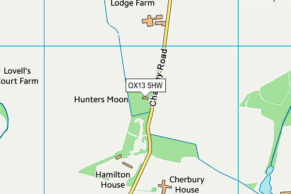 OX13 5HW map - OS VectorMap District (Ordnance Survey) OX13 5HW map - OS VectorMap District (Ordnance Survey)