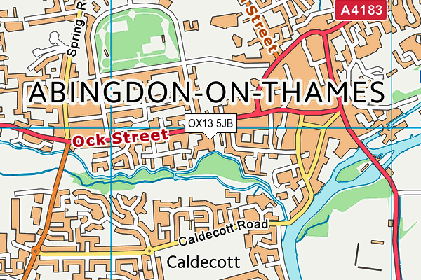 OX13 5JB map - OS VectorMap District (Ordnance Survey) OX13 5JB map - OS VectorMap District (Ordnance Survey)