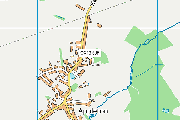 OX13 5JF map - OS VectorMap District (Ordnance Survey) OX13 5JF map - OS VectorMap District (Ordnance Survey)