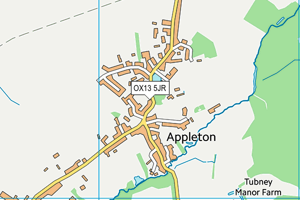 OX13 5JR map - OS VectorMap District (Ordnance Survey)