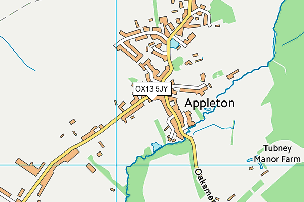 OX13 5JY map - OS VectorMap District (Ordnance Survey) OX13 5JY map - OS VectorMap District (Ordnance Survey)