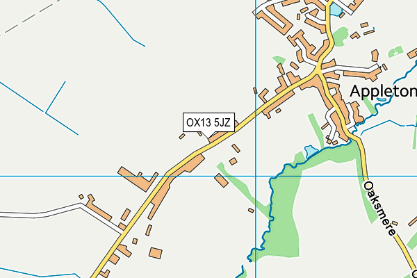 OX13 5JZ map - OS VectorMap District (Ordnance Survey) OX13 5JZ map - OS VectorMap District (Ordnance Survey)