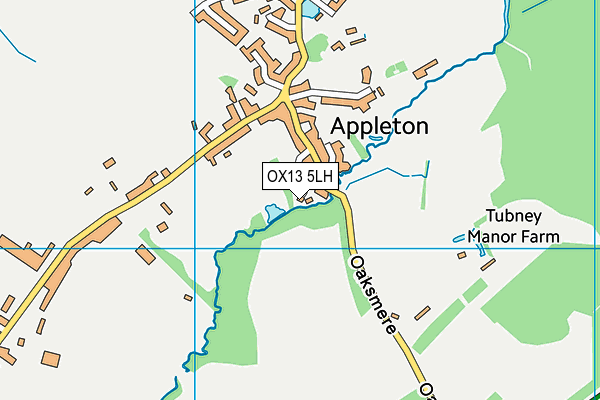 OX13 5LH map - OS VectorMap District (Ordnance Survey) OX13 5LH map - OS VectorMap District (Ordnance Survey)