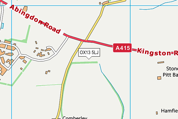 OX13 5LJ map - OS VectorMap District (Ordnance Survey) OX13 5LJ map - OS VectorMap District (Ordnance Survey)