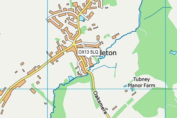 OX13 5LQ map - OS VectorMap District (Ordnance Survey) OX13 5LQ map - OS VectorMap District (Ordnance Survey)