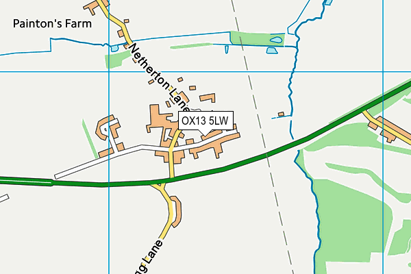 OX13 5LW map - OS VectorMap District (Ordnance Survey) OX13 5LW map - OS VectorMap District (Ordnance Survey)