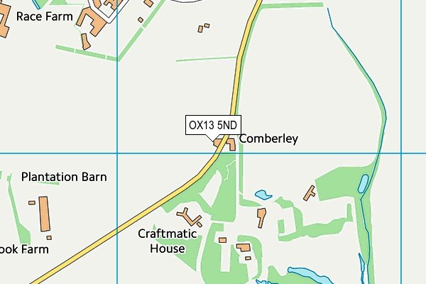 OX13 5ND map - OS VectorMap District (Ordnance Survey) OX13 5ND map - OS VectorMap District (Ordnance Survey)