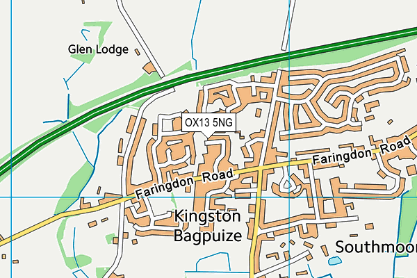 OX13 5NG map - OS VectorMap District (Ordnance Survey) OX13 5NG map - OS VectorMap District (Ordnance Survey)
