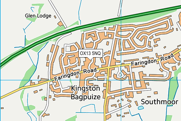 OX13 5NQ map - OS VectorMap District (Ordnance Survey) OX13 5NQ map - OS VectorMap District (Ordnance Survey)
