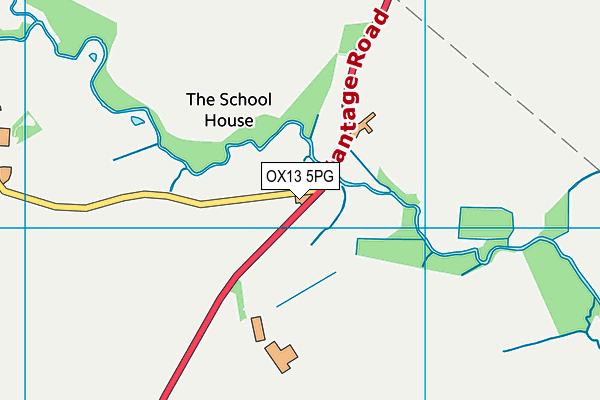 OX13 5PG map - OS VectorMap District (Ordnance Survey) OX13 5PG map - OS VectorMap District (Ordnance Survey)