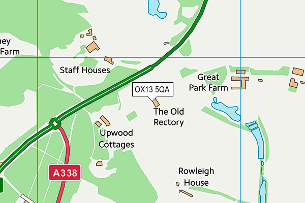 OX13 5QA map - OS VectorMap District (Ordnance Survey) OX13 5QA map - OS VectorMap District (Ordnance Survey)