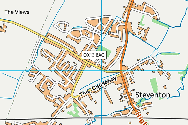OX13 6AQ map - OS VectorMap District (Ordnance Survey) OX13 6AQ map - OS VectorMap District (Ordnance Survey)