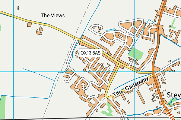 OX13 6AS map - OS VectorMap District (Ordnance Survey) OX13 6AS map - OS VectorMap District (Ordnance Survey)