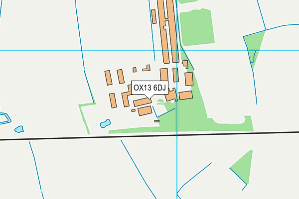 OX13 6DJ map - OS VectorMap District (Ordnance Survey) OX13 6DJ map - OS VectorMap District (Ordnance Survey)