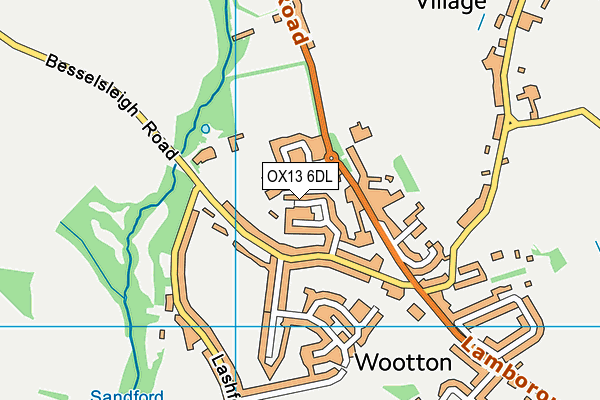 OX13 6DL map - OS VectorMap District (Ordnance Survey) OX13 6DL map - OS VectorMap District (Ordnance Survey)