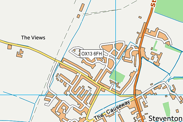 OX13 6FH map - OS VectorMap District (Ordnance Survey) OX13 6FH map - OS VectorMap District (Ordnance Survey)