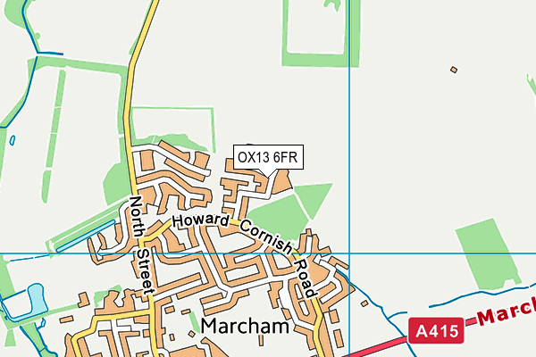 OX13 6FR map - OS VectorMap District (Ordnance Survey) OX13 6FR map - OS VectorMap District (Ordnance Survey)