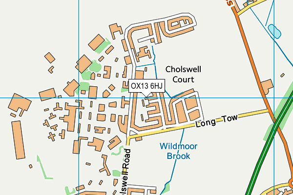 OX13 6HJ map - OS VectorMap District (Ordnance Survey) OX13 6HJ map - OS VectorMap District (Ordnance Survey)