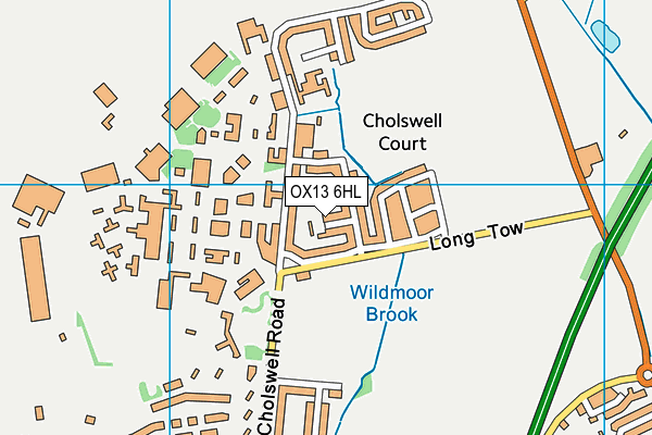 OX13 6HL map - OS VectorMap District (Ordnance Survey) OX13 6HL map - OS VectorMap District (Ordnance Survey)