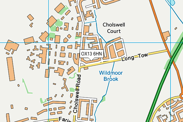 OX13 6HN map - OS VectorMap District (Ordnance Survey) OX13 6HN map - OS VectorMap District (Ordnance Survey)