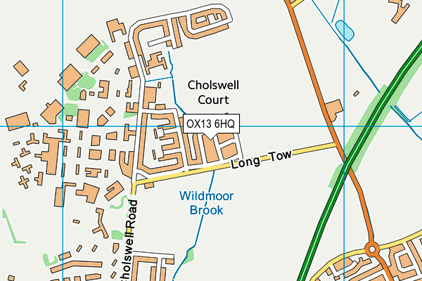OX13 6HQ map - OS VectorMap District (Ordnance Survey) OX13 6HQ map - OS VectorMap District (Ordnance Survey)
