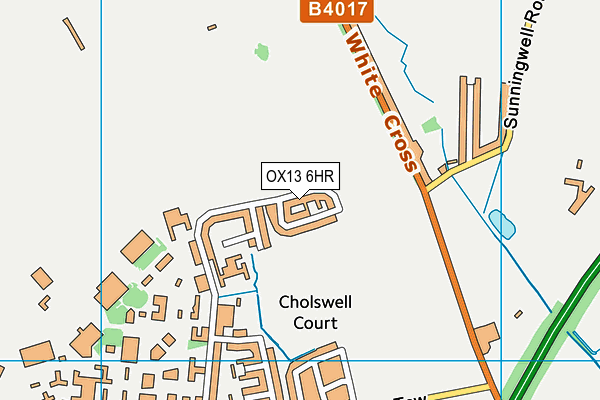 OX13 6HR map - OS VectorMap District (Ordnance Survey) OX13 6HR map - OS VectorMap District (Ordnance Survey)