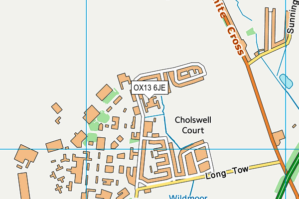 OX13 6JE map - OS VectorMap District (Ordnance Survey) OX13 6JE map - OS VectorMap District (Ordnance Survey)